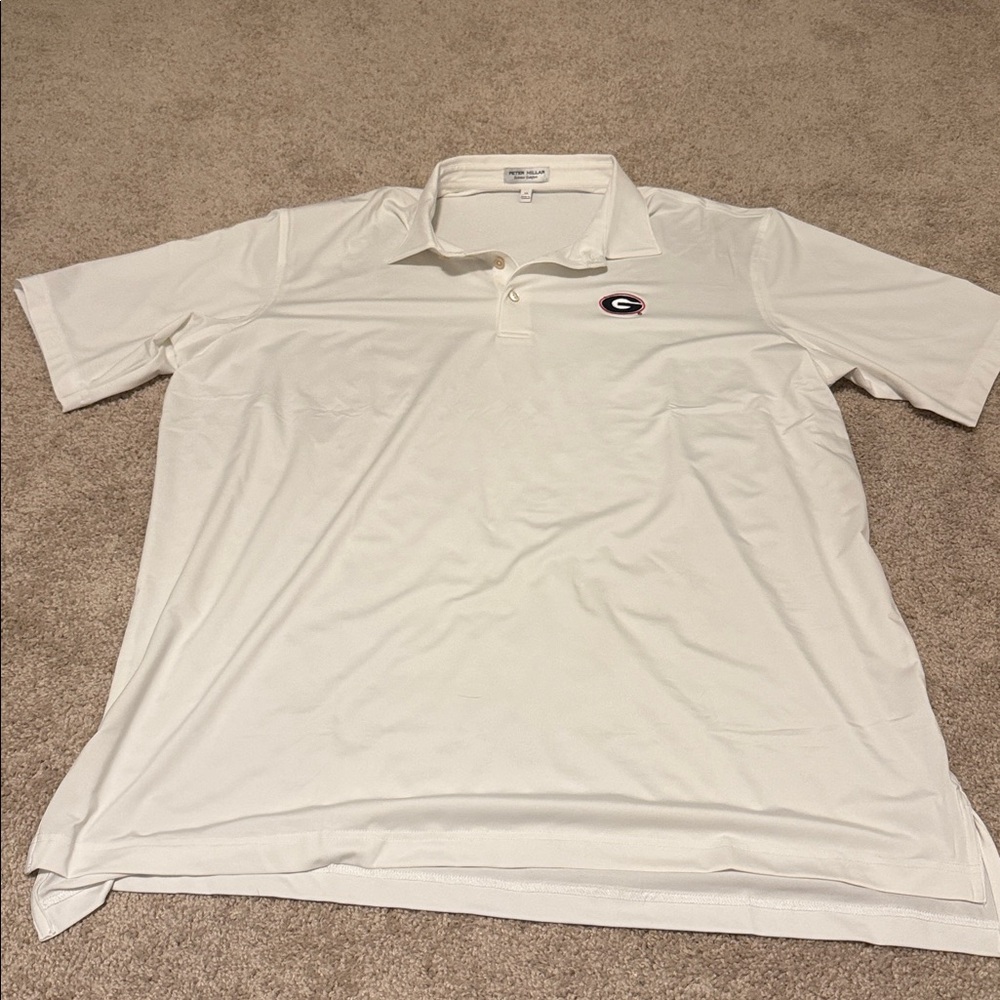 NWOT Peter Millar White UGA Polo ♥️🐾